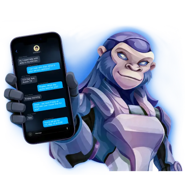SMS AI Agent interface